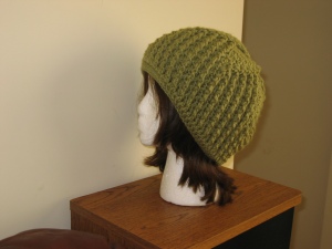 Ridged Whirl Hat Side View